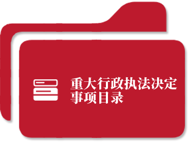 重大行政执法决定事项目录